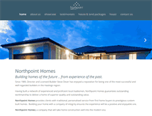 Tablet Screenshot of northpointhomes.com.au